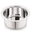 Mansa Home Stainless Steel 10 22G Flat Bottom Tope, 1100 ml, Silver, Durable Quality Cookware Ideal for Boiling, Steaming, and Cooking, with Excellent Heat Retention and Effective Performance