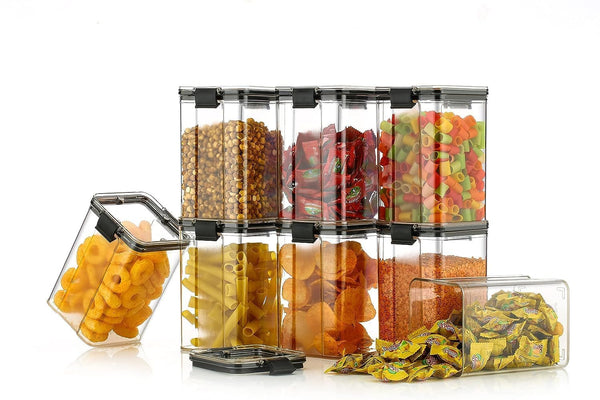 Air Tight Kitchen Containers Set (Pack of 4, 1100 ML)