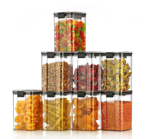 Air Tight Kitchen Containers Set (Pack of 4, 1100 ML)