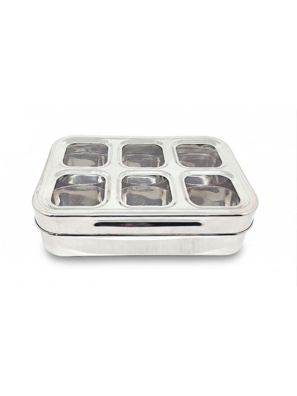 Mansa Home 6 Compartments Masala Dabba