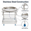 2-in-1 Matka Stand with Drainage Pipe, Water Pot Stand for Clay Pot & Water Dispenser