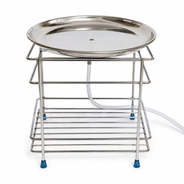 2-in-1 Matka Stand with Drainage Pipe, Water Pot Stand for Clay Pot & Water Dispenser