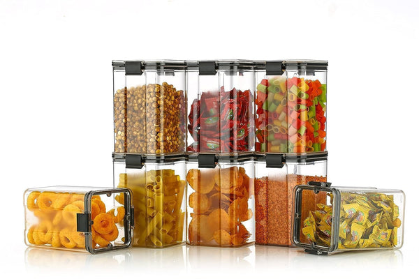 Air Tight Kitchen Containers Set (Pack of 4, 1100 ML)