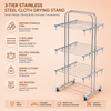 Mansa Home Foldable Stainless Steel Clothes Drying Stand