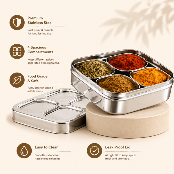 Masala Dabba 4 Bowls