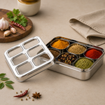 Mansa Home 6 Compartments Masala Dabba